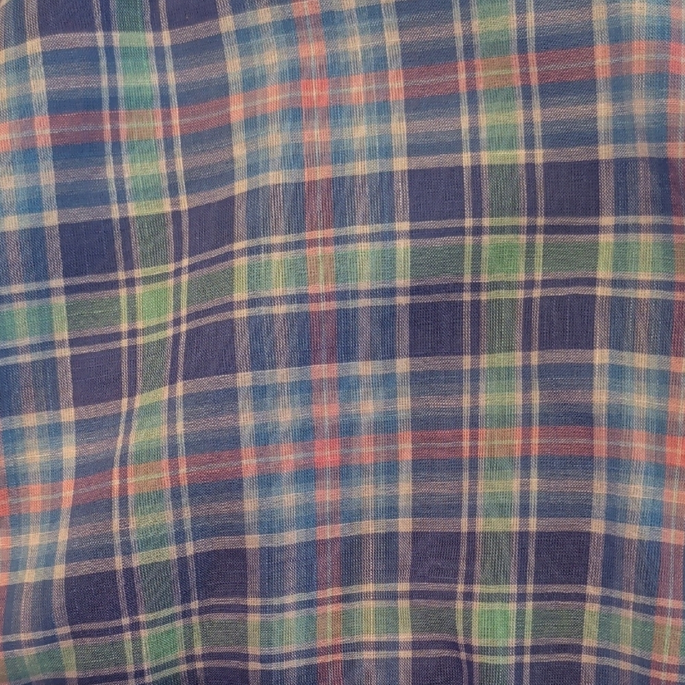 Vineyard Vines Blue and Pink Plaid Shirt - Picture 3 of 3